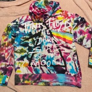 Multi colored tie dye hoodie